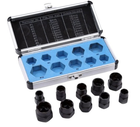 Kit Extractor de Tuercas 10PCS -TSP1